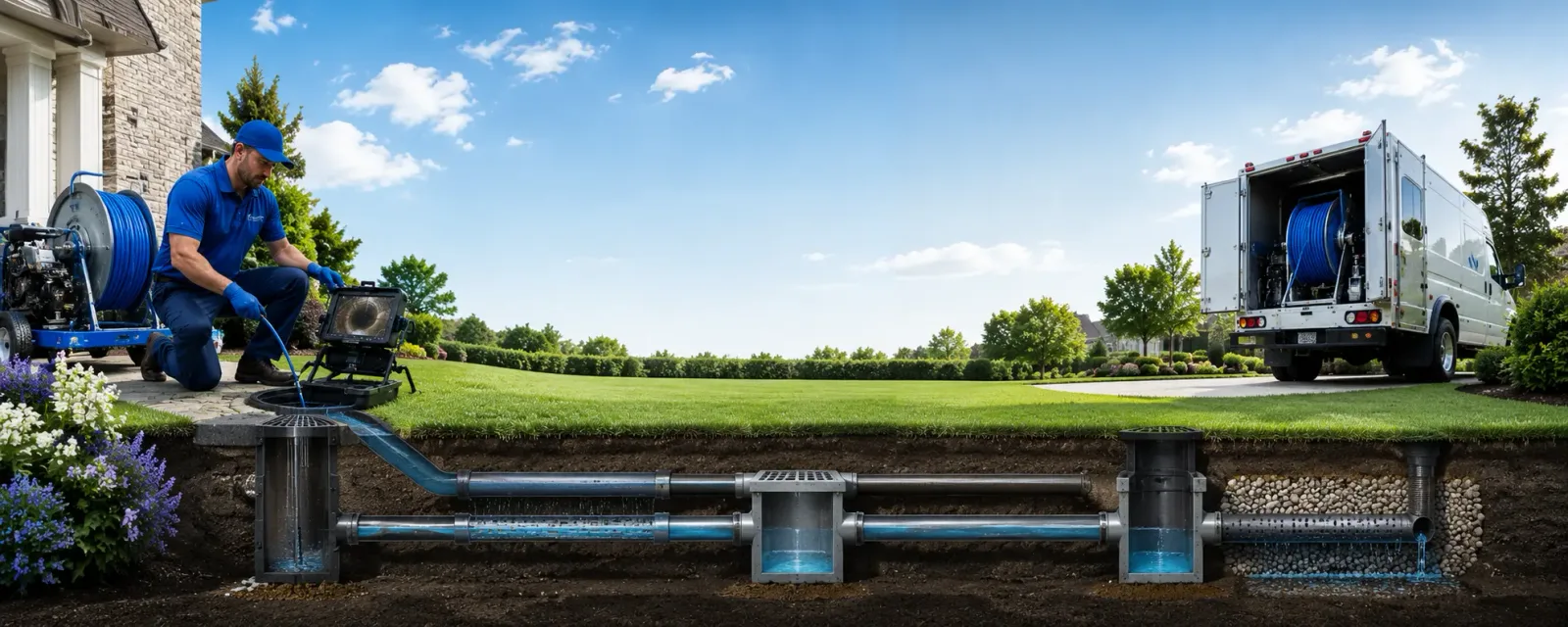 Outdoor drain cleaning information for Mosherville, MI